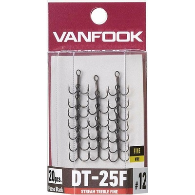 Vanfook Trojháček DT-25F Stream Treble Hook vel. 12 20 ks