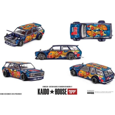MINI GT Datsun 510 Wagon KOI V1 1969 Kaido House 1:64