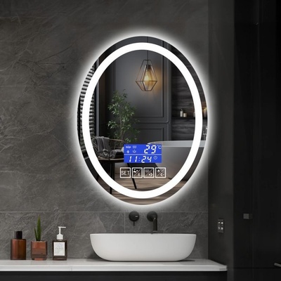 IREDA Koupelnové zrcadlo s LED osvětlením a reproduktorem 80 x 60 cm 95768