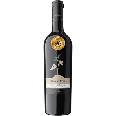 VIGNALESTA Primitivo Di Manduria DOC 2019 15,5% 0,75 l (holá láhev)