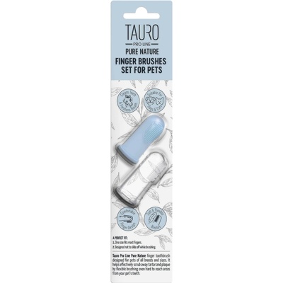 Tauro Pro Line Silikonový zubní kartáček na prst balení 2 ks – Hledejceny.cz