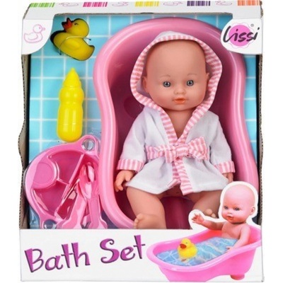 Lissi Miminko 28 cm a koupací set s vaničkou