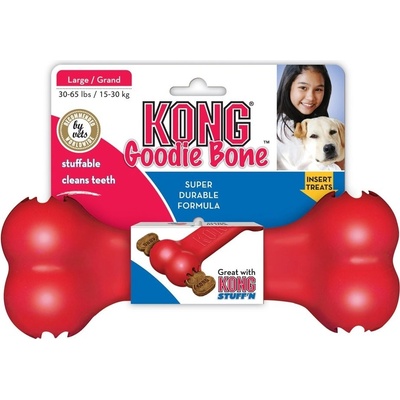 Kong Goodie Bone hračka pro psy gumová kost L 21,5 cm