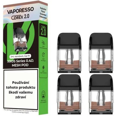 Vaporesso XROS Pod Series Mesh cartridge 4Pack 3ml 0,4ohm