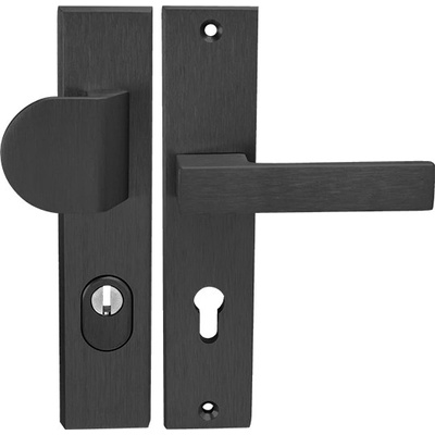 MPkovania AXA - OMEGA2 PLUS, kľučka/kľučka – PZ – 90 mm Čierny elox