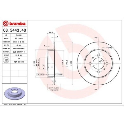 BREMBO 08.5443.40