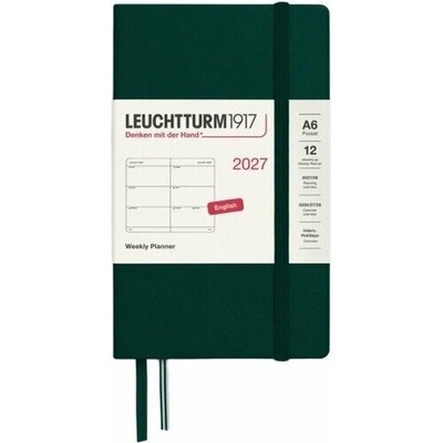Forest Green Pocket A6 Týdenní 2027