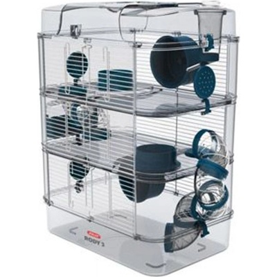 Zolux Rody 3 Trio Klec pro hlodavce modrá 41 x 27 x 53 cm – Hledejceny.cz