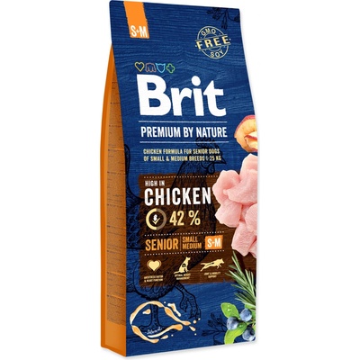 Brit Premium by Nature Senior S-M Chicken 15 kg