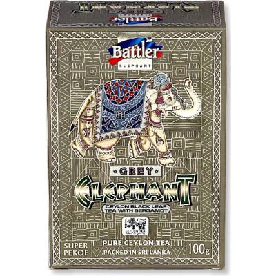 Battler Grey Elephant Earl Grey cejlónsky čierny čaj Super Pekoe s bergamotom, 100 g