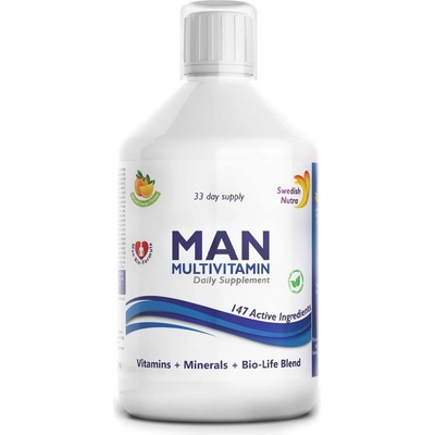 Swedish Nutra MAN Multivitamin s jedinečným složením pro muže 500 ml