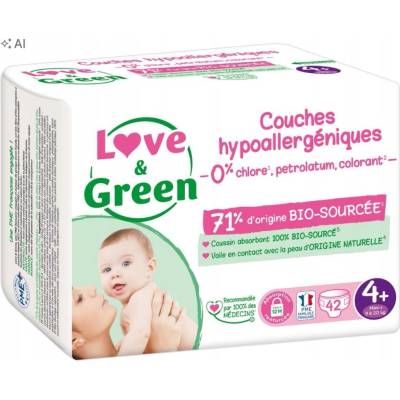 Love&Green 4+ 9-20 kg 42 ks