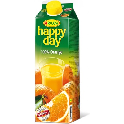 Rauch Happy Day pomeranč s dužinou 100% 1 l