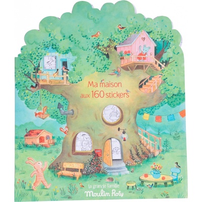 Moulin Roty Knížka se samolepkami Velká rodina