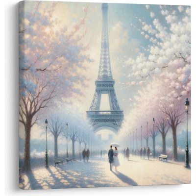 Obraz - Maľba z Paríža, jednodielne 70x70 cm
