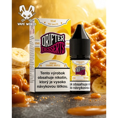 Juice Sauz Drifter Desserts Salts Banana Caramel Waffle 10 ml 20 mg