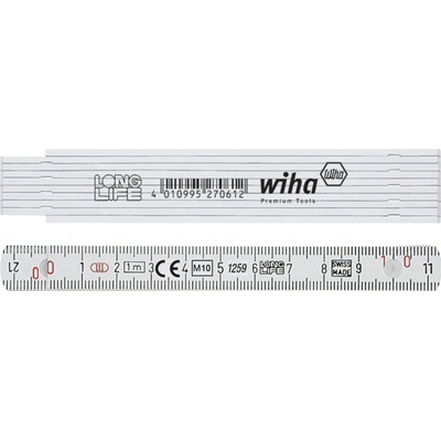 WIHA 27062 Skládací metr Longlife 1m – bílý
