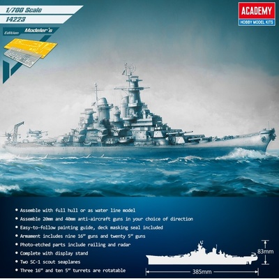Academy USS Missouri BB 63 Modelers Edition 1:700