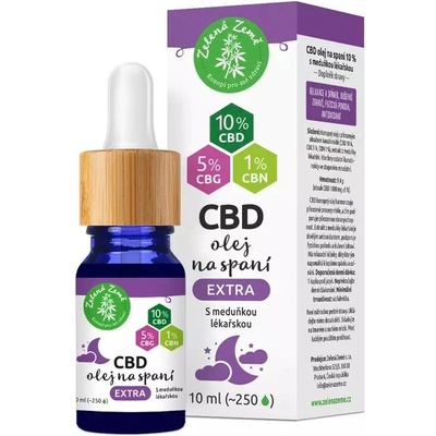 Zelená Země CBD kapky na spaní EXTRA 10 ml – Hledejceny.cz