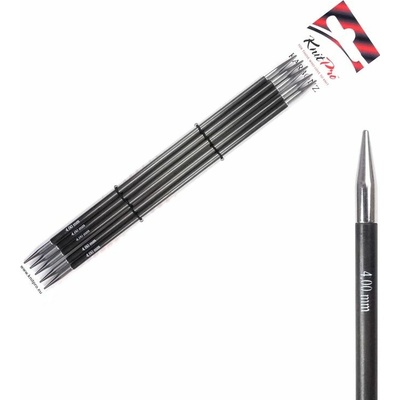 KnitPro Karbonz ponožkové ihlice 4 mm 20 cm