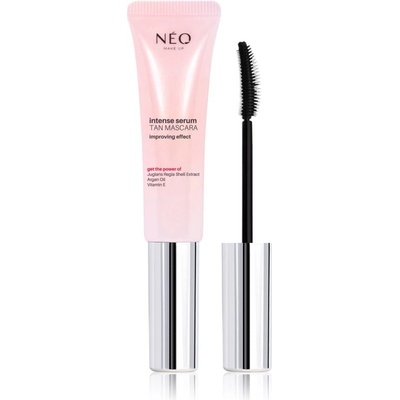 NEO MAKE UP Intense Serum Tan Mascara posilující řasenka s regeneračním účinkem Black 9 ml