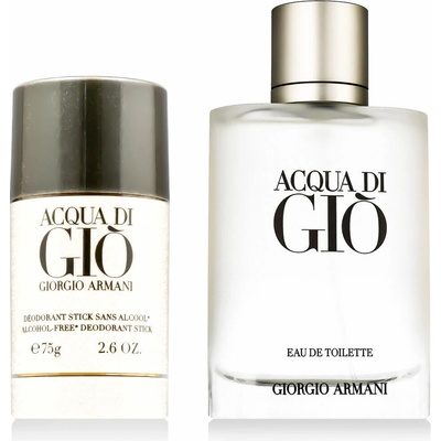 Giorgio Armani Acqua di Gio Pour Homme EDT plnitelný 100 ml + DST 75 g M – Hledejceny.cz