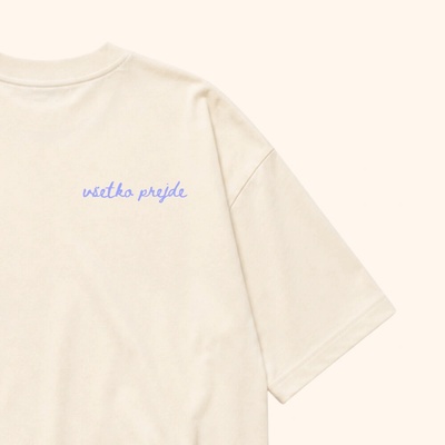 Dotyk Slov dámske boxy Oversized tričko Off White Všetko Prejde