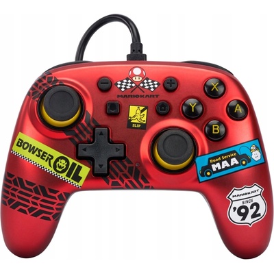 PowerA Wired Nano pro Nintendo Switch– Mario Kart: Racer Red NSGP0124-01