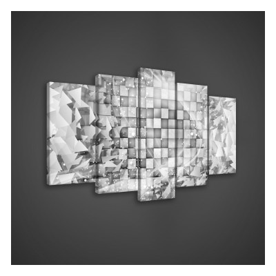 Obraz na plátne viacdielny - OB3563 - 3D kocky 100cm x 60cm - S17