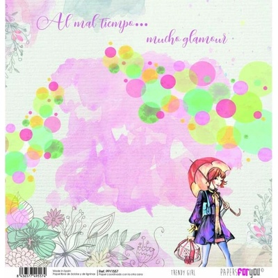 Scrapbookový papír TRENDY GIRL - Scrap paper TRENDY GIRL