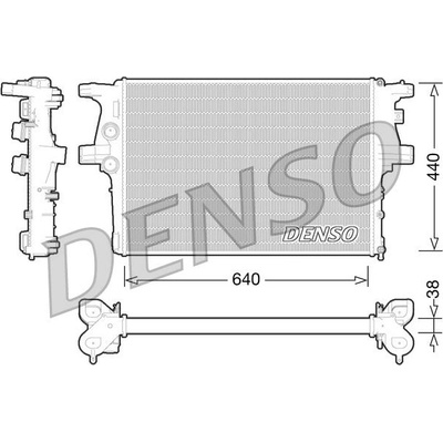 Chladič motora DENSO DRM12008
