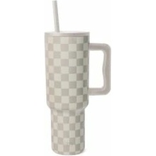 Simple Modern Trek termohrnček s bočnou rukoväťou 1,18 l Sea Glass Sage Cream Checkmate