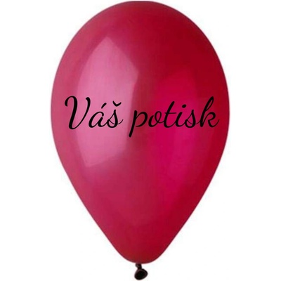 Personal Svet balonku Balónek s textem Burgundy 26 cm