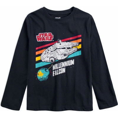 Chlapčenské tričko Star Wars Millennium čierne