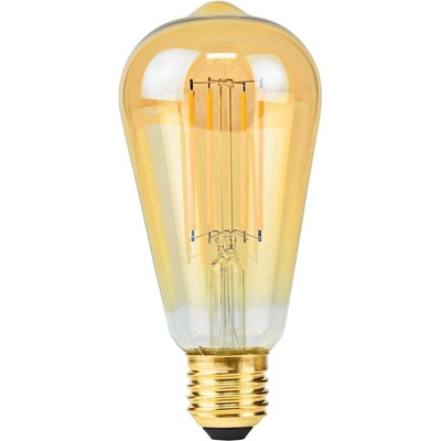 Nedis LBDE27ST64GD1 LED žárovka, retro, E27, ST64, 220V, 4,9W, extra teplá bílá, 470lm, 2100K, stmívatelná, zlatá LBDE27ST64GD1