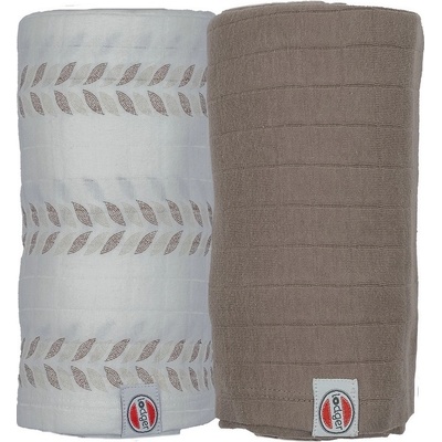 Lodger Swaddler Solid Matcha 110 x 110 Birch/Buffalo 2 ks