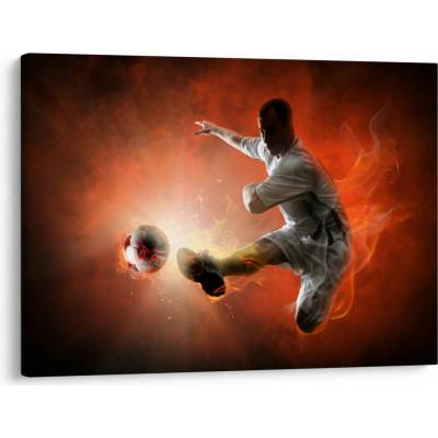 Obraz - Futbalista, jednodielne 70x50 cm
