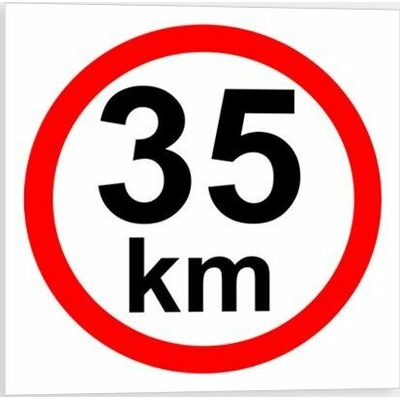 Traiva s.r.o Omezení rychlosti 35 km/h Verze: Plast 210 x 210 mm tl. 0.5 mm - Kód: 07939