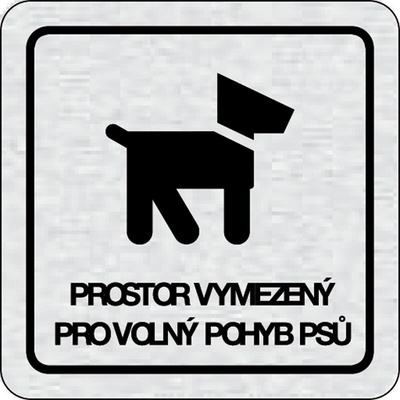 B2B Partner Nalepovací cedulka na dveře - Prostor vymezený pro volný pohyb psů