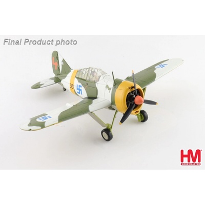 Hobby Master F2A Buffalo Finnish Air Force 3 LeLv 24 Red 4 Ilmari Juutilainen Finland March 1942 1:48