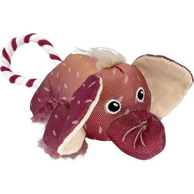Kong Dog Cozzie Tugg Slon pískajúci fialový polyester M L