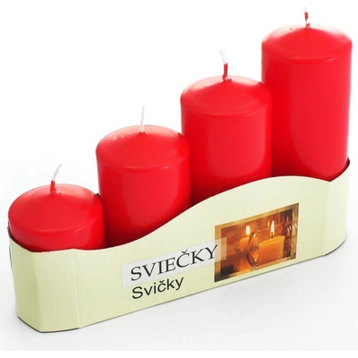 Bispol adventní schody 50/4 červená