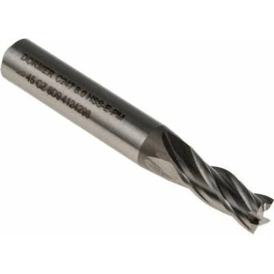 Čelní válcová fréza, celková délka: 69mm, HSS délka řezu 19 mm průměr řezu 8 mm 10mm, počet drážek: 4 Dormer
