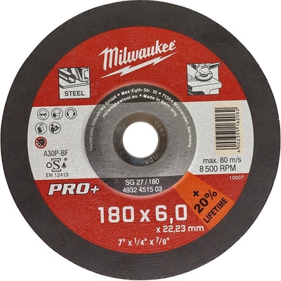 Milwaukee Brúsny kotúč 180 x 6,0 mm 4932451503