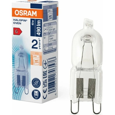 Osram Halogénová žiarovka G9 Capsule 40W 490LM 230V pre rúry