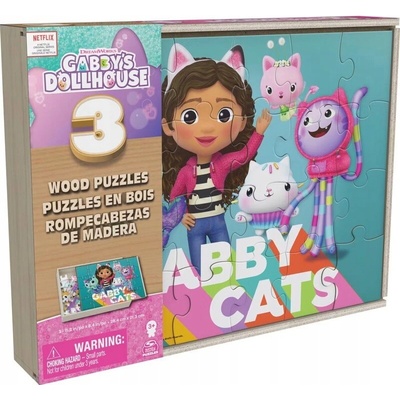 Spin Master Dřevěné Gabby's Dollhouse 3×24 dílků