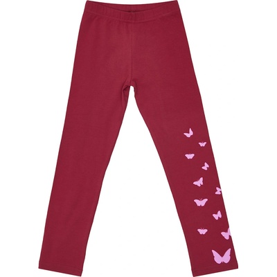 Winkiki Kids Wear Dívčí leggíny Butterfly malinová