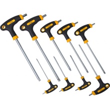 Sada T TORX skrutkovačov s otvorom 9 ks - HT261609