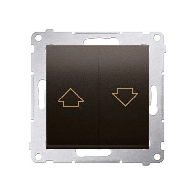 Simon Ovládač žalúzií tlačidlový 10A/250V (PS) bronz matná metalíza SIMON54Pre