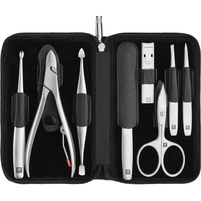 Zwilling Twinox manikúra 8 ks kůže Nappa černá 97103-004